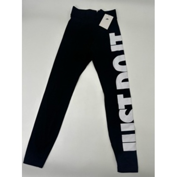 Nike Kids Black Just Do It Leggings XS‎ - Picture 2 of 10